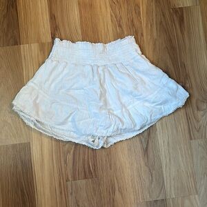 White mini skort